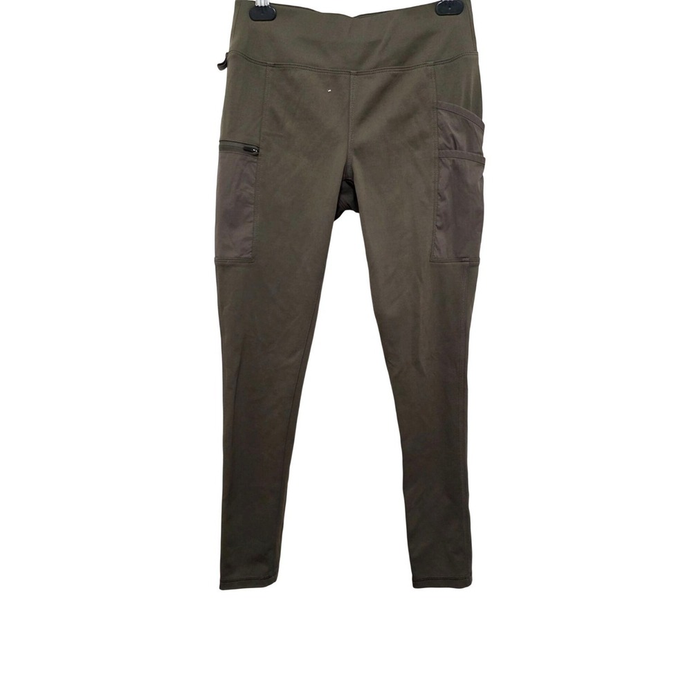 Carhartt Fitter Women's Slim Fit Utility Leggings Side Pockets Olive Green‎ Size